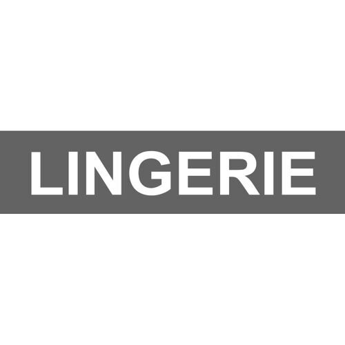 Local Lingerie Gris (29x7cm) - Sticker/Autocollant