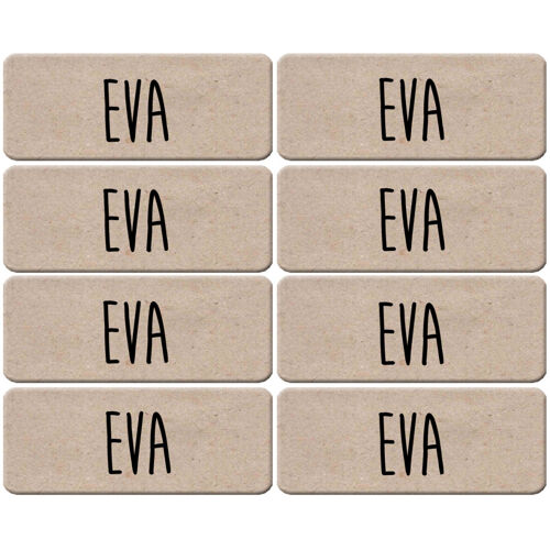 Prénom Eva - 8 Stickers De 5x2cm - Sticker/Autocollant