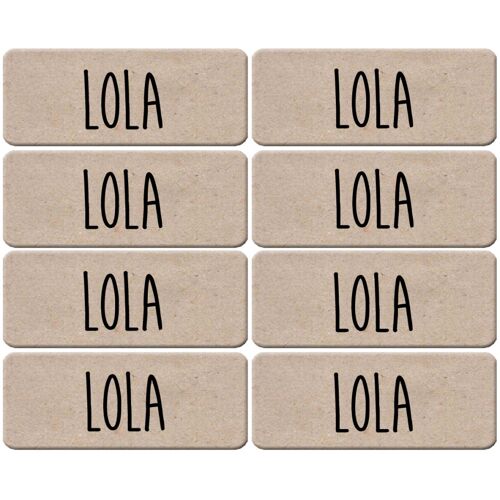 Prénom Lola - 8 Stickers De 5x2cm - Sticker/Autocollant