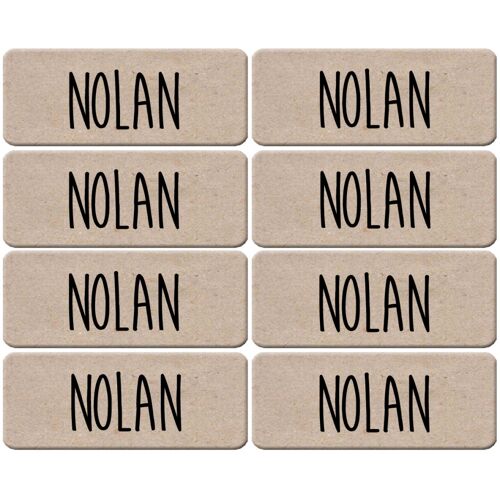 Prénom Nolan - 8 Stickers De 5x2cm - Sticker/Autocollant