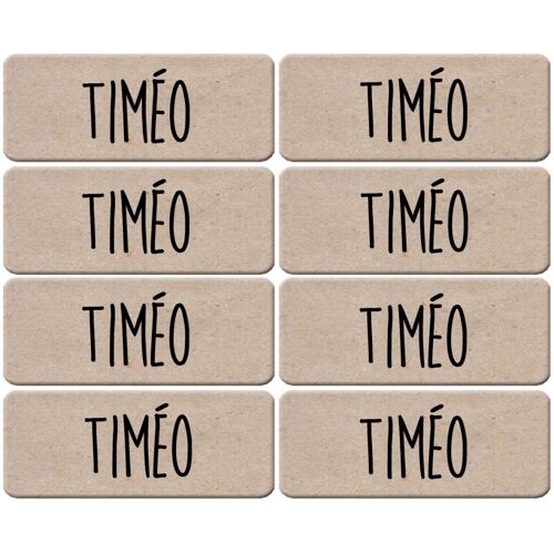 Prénom Timéo - 8 Stickers De 5x2cm - Sticker/Autocollant