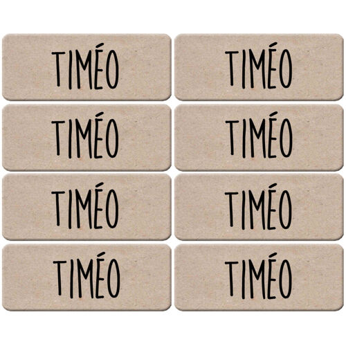 Prénom Timéo - 8 Stickers De 5x2cm - Sticker/Autocollant