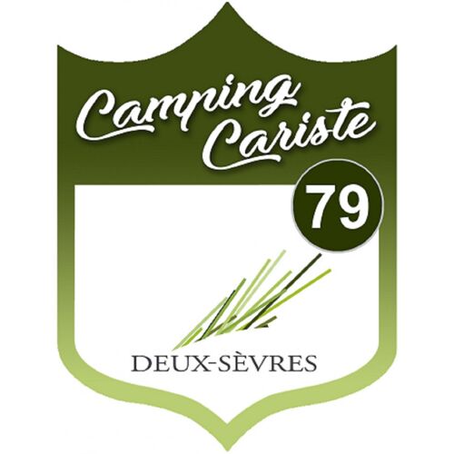 Campingcariste Deux-Sèvres 79 - 15x11.2cm - Sticker/Autocollant