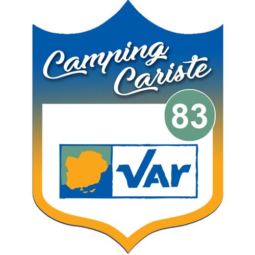 Campingcariste Var 83 - 15x11.2cm - Sticker/Autocollant
