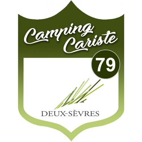 Campingcariste Deux-Sèvres 79 - 10x7.5cm - Sticker/Autocollant