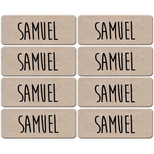Prénom Samuel - 8 Stickers De 5x2cm - Sticker/Autocollant