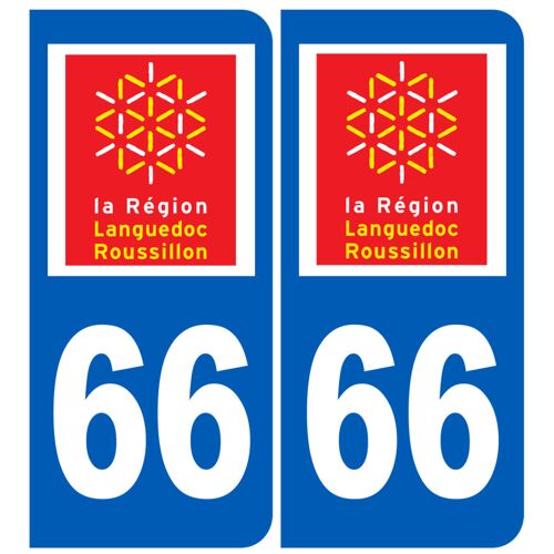 Immatriculation 66 (Région) - Sticker/Autocollant