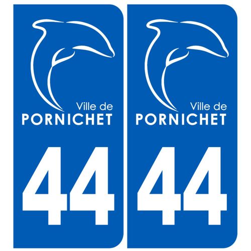 Immatriculation 44 Pornichet - Sticker/Autocollant