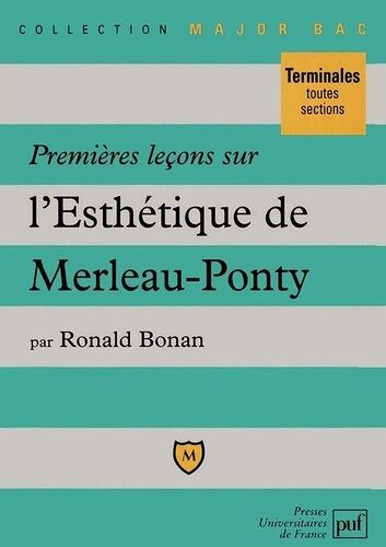 Premières Leçons Sur L'esthétique De Merleau-Ponty