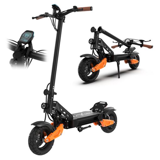 Trottinette électrique Pliable avec siège Amovible - HITWAY H3 - Pneu