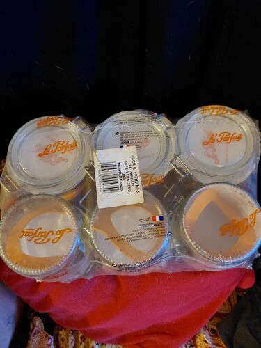 Lot De Pots En Inox Pour Terrines Ou Confiture/ Contenance : 350 Grammes/ Livraison Rapide Et Securisee/ Six Pots En Verre Et Inox/