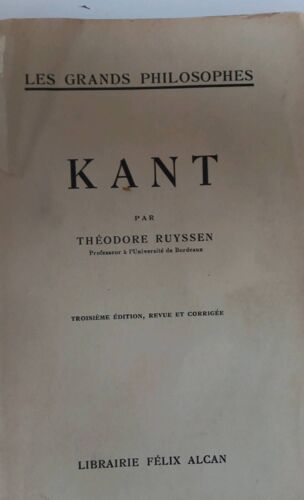 Kant Par Théodore Ruyssen