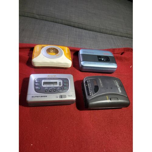 4 baladeur cassette vintage