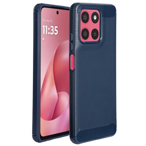 imoshion Coque Brushed Motorola Moto G57 Power Bleu foncé