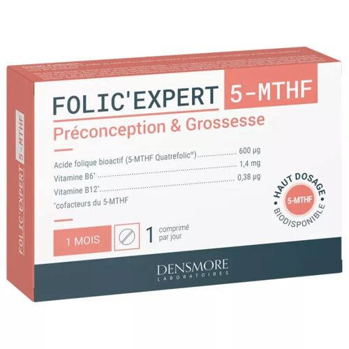 Folic Expert 5-Mthf Préconception & Grossesse Densmore Comprimés 