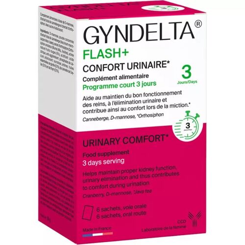 Ccd Gyndelta Flash+ Confort Urinaire 6 Sachets 