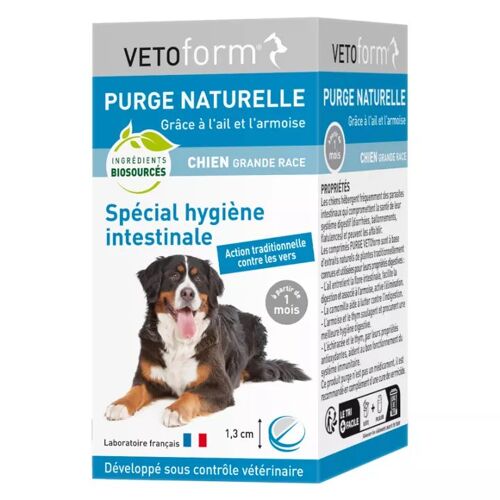Vetoform Purge Naturelle Grand Chien 50 Comprimés*