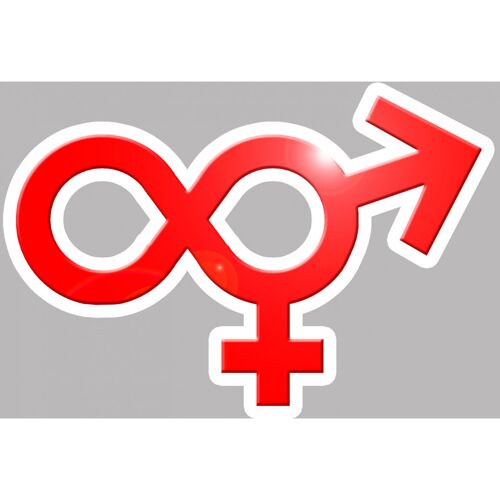 Amour Infini - 5x3.3cm - Sticker/Autocollant