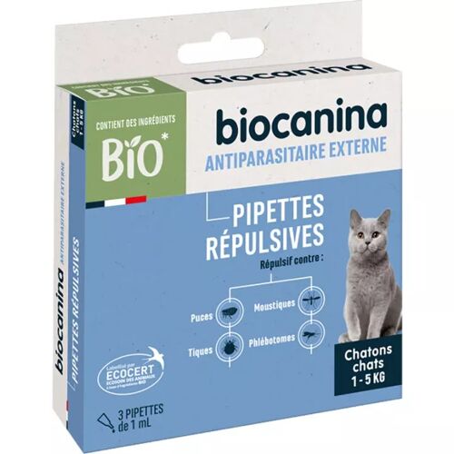 Biocanina Pipettes Répulsives Chatons Chats Bio