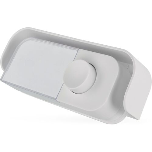 KALANKA-- Bouton de sonnette pour sonnette de porte à 2 fils - Bouton de sonnette classique avec plaque nominative - Bouton de sonnette blanc compatible avec carillon de porte P57101, P57102 - Avec f