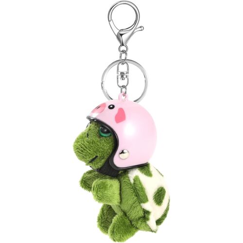 Kalanka-Mignon Porte Clés Peluche Douce Tortue Pendentif Porte Clés Personnalisé Voiture Porte Clé Sac À Dos Sac À Main Charmes Cadeau Pour Femmes Et Filles