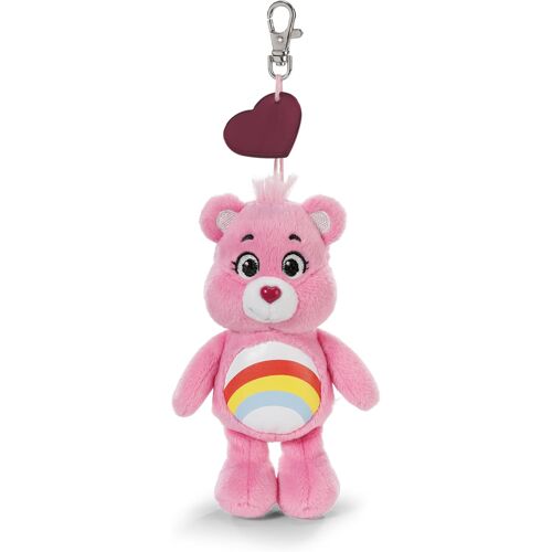 KALANKA-Porte-clés Bisounours Hourra l'ourson, 15 cm, Rose, Accessoire en Peluche Mignon, Adorable Porte-clés pour Sac, Sac À Dos Et Voiture - 62801