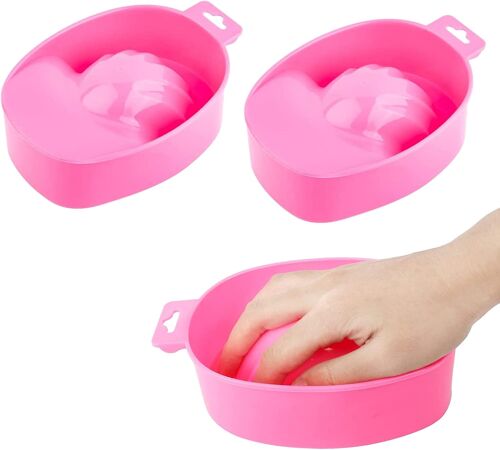 Kalanka-2 Pièces Bols De Manucure, Bol De Trempage Manucure, Pour Enlever Le Vernis À Ongles, Outils De Salon, Soins Du Bain, Spa, Ongles À Paillettes, Soins Des Mains 