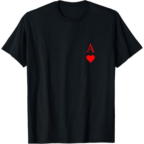 Kalanka-Carte À Jouer As Of Hearts Symbole Et Lettre T-Shirt
