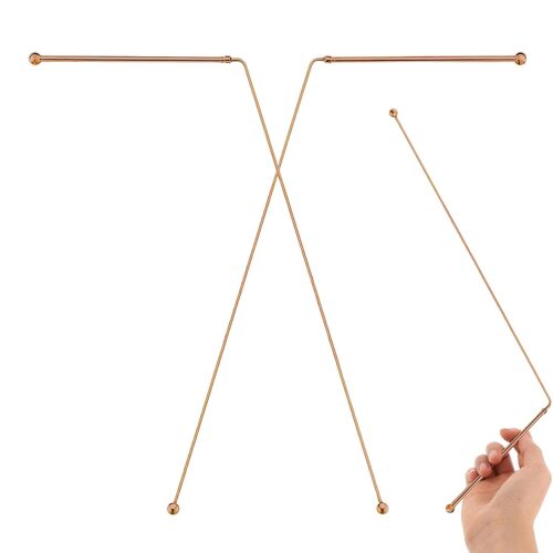 Kalanka-2 Pièces Baguettes De Radiesthésie, Baguette De Sourcier, Détecteur De Sourcier, Fabriquées En Cuivre Pur À 99,9%, Utilisées Pour Trouver Des Sources D'eau, Des Objets Enfouis Et Chasser Les