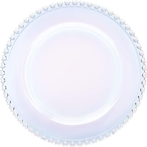 Kalanka-Rory Assiette De Service 27 Cm ¿ Plateau En Verre Élégant Pour Une Présentation Parfaite Des Gâteaux Et Des Biscuits, Passe Au Lave-Vaisselle, Design Élégant Pour Des Arrangements De Table