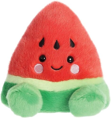 KALANKA-, 33771, Palm Pals Sandy Pastèque, Peluche, Rouge et Vert, 13cm