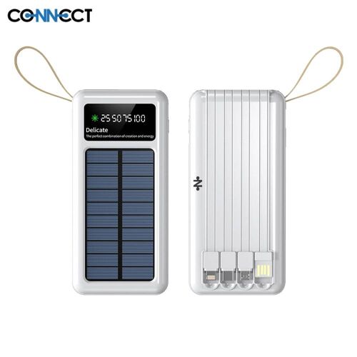 Batterie Externe Power Bank Solaire Connect Mc-Besb02 20000mah Légère Et Performante