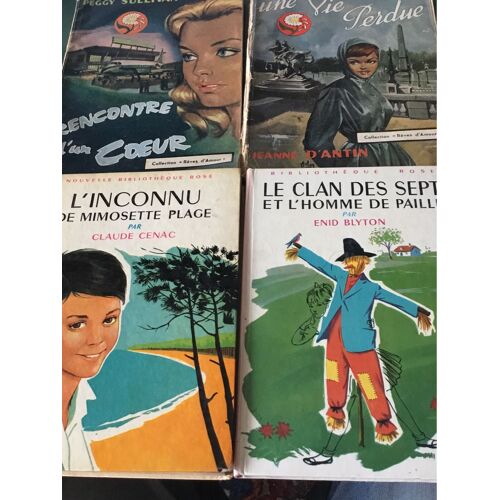Lot De 6 Livres Couverture Aslan Collection Rêves D Amour Bibliothèque Rose Arabesque 