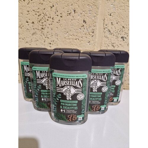 Lot De 6 Gel Douche Le Petit Marseillais Pin Maritime Et Eucalyptus 6x250ml 