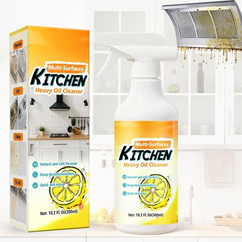 KALANKA-Dégraisseur de cuisine puissant pulvérisateur, dégraisseur universel pour graisse obstinée, nettoyeur de surface multifonction pour cuisinières, fours, hottes, plans de travail, éviers et aci
