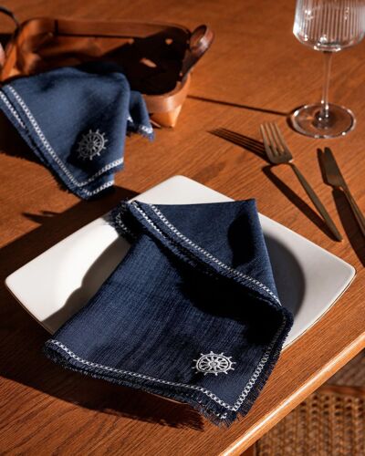 Serviette Boussole 2 Pièces