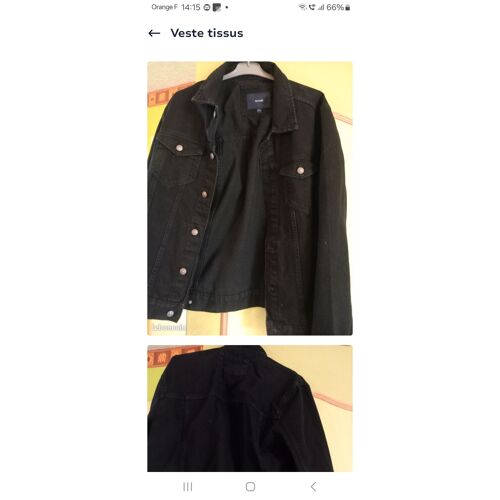 Veste Noir Kiabi