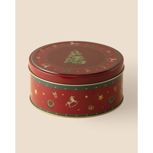 Boîte Ronde en Métal Bonni - Taille Moyenne - Rouge