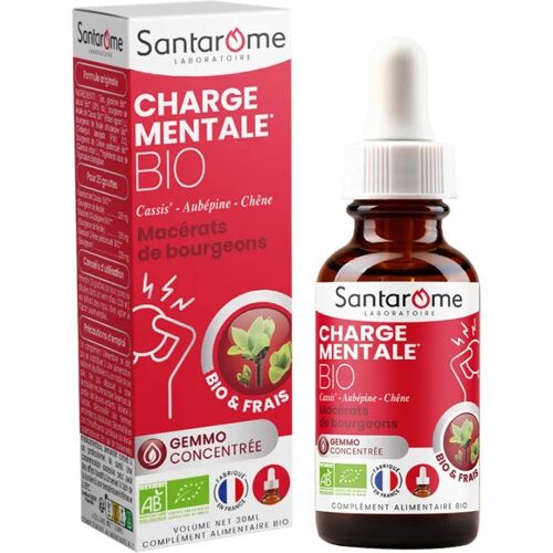 Charge Mentale Complexe Bourgeons Bio Santarome 30 Ml 