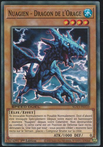 Carte Yu-Gi-Oh - Nuagien - Dragon De L'Orage - Sgx3-Frh10