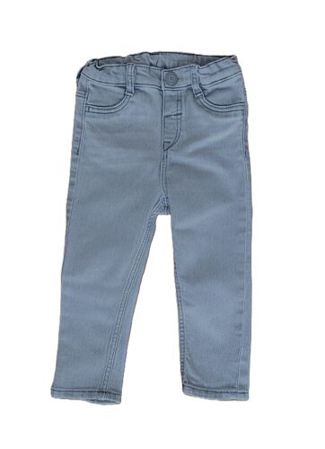 Jean Gris Clair. H&M. Taille 12 - 18 Mois. 86 Cm