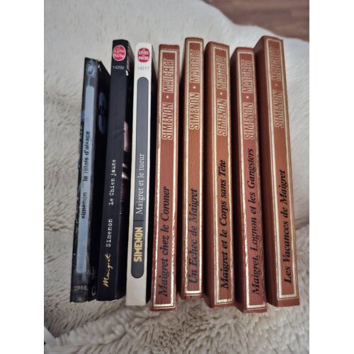 Maigret De Simenon : Lot De 8 Livres