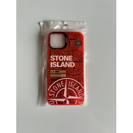 Coque stone island rouge pour iphone 14