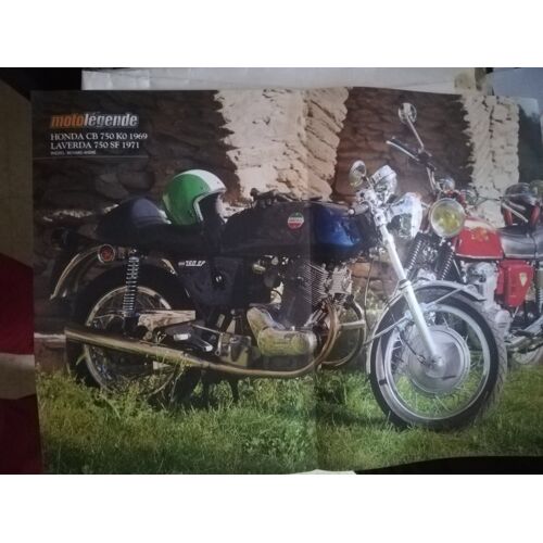 Poster Honda Cb 750 Ko 1969,Laverda 750 Sf 1971