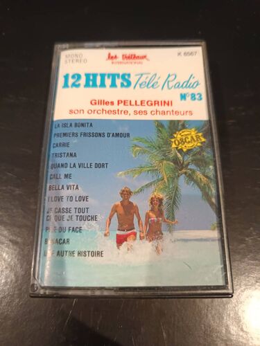 12 Hits Télé Radio N°83, K7, Mylène Farmer,Lio, Madonna,,Niagara, France Gall, Spagna, Europe, Gérard Blanc,