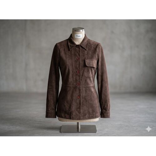 Veste En Daim Marron Taille 38 Pimkie Neuve