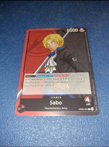 Sabo Op05 001 Carte Card One Piece