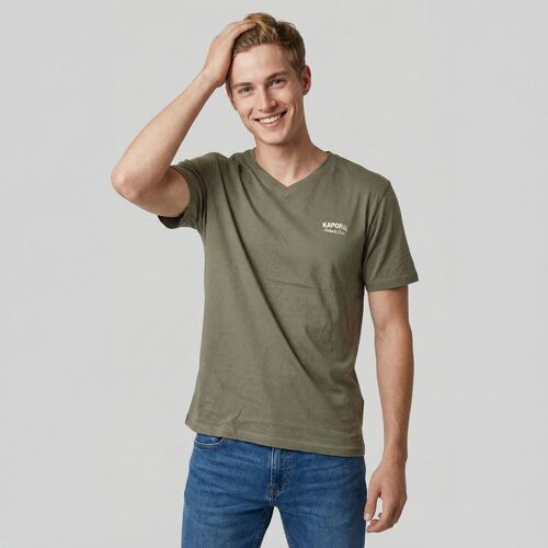 Tee Shirt Col V Coton Morano Homme Kaporal