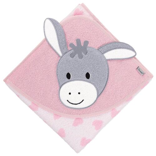 Sterntaler 7141838 Serviette Pour Bébé Rose Coton