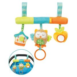 Fehn Activity Trapeze Owl Jouet Pour Bébé Accroché
